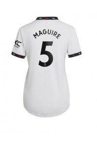 Manchester United Harry Maguire #5 Voetbaltruitje Uit tenue Dames 2022-23 Korte Mouw
